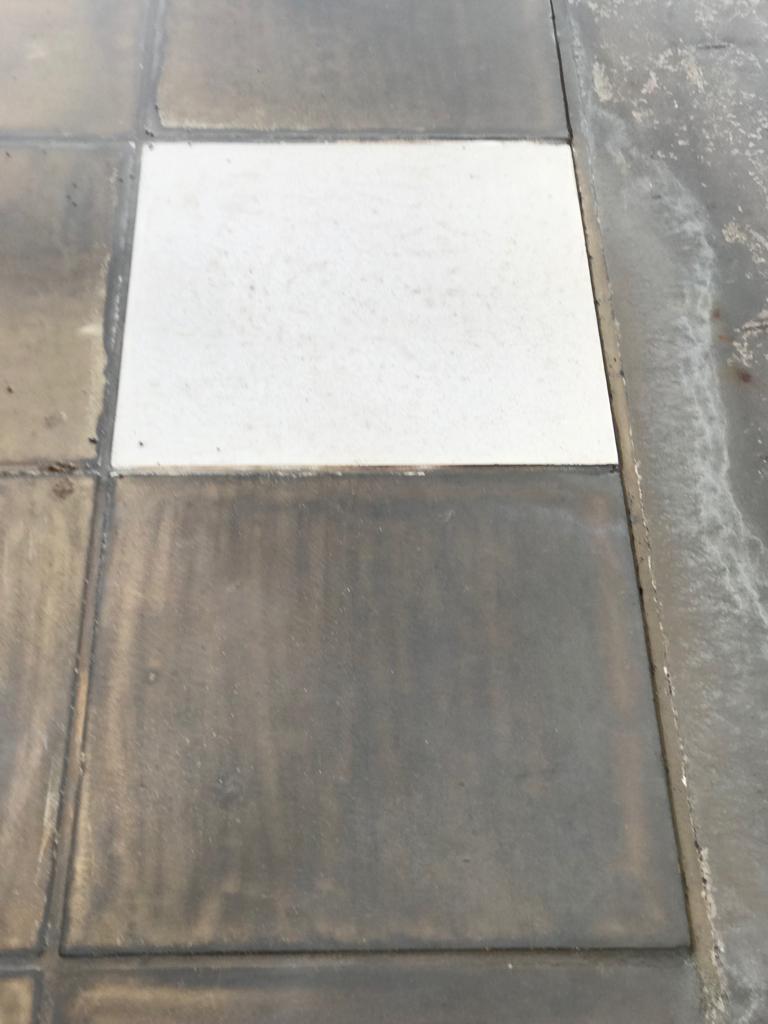 Restauración de piso - antes y después